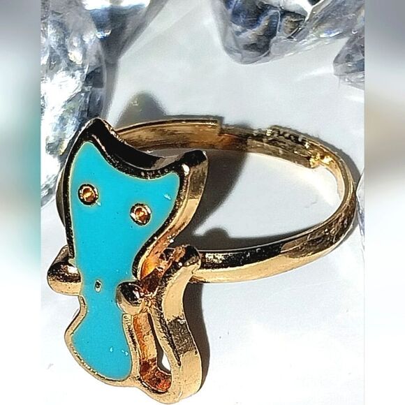 Super cute girls jeweled adjustable ring - Picture 3 of 5